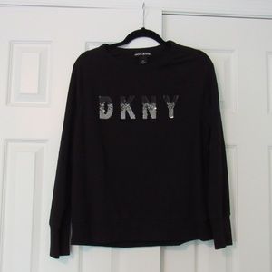 DKNY sequined black sweater